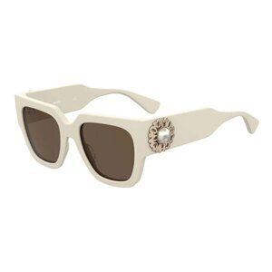 NEW MOSCHINO SUNGLASSES IVORY BROWN WOMEN EYEWEAR MOSCHINO MOS153/S 0SZJ 70
